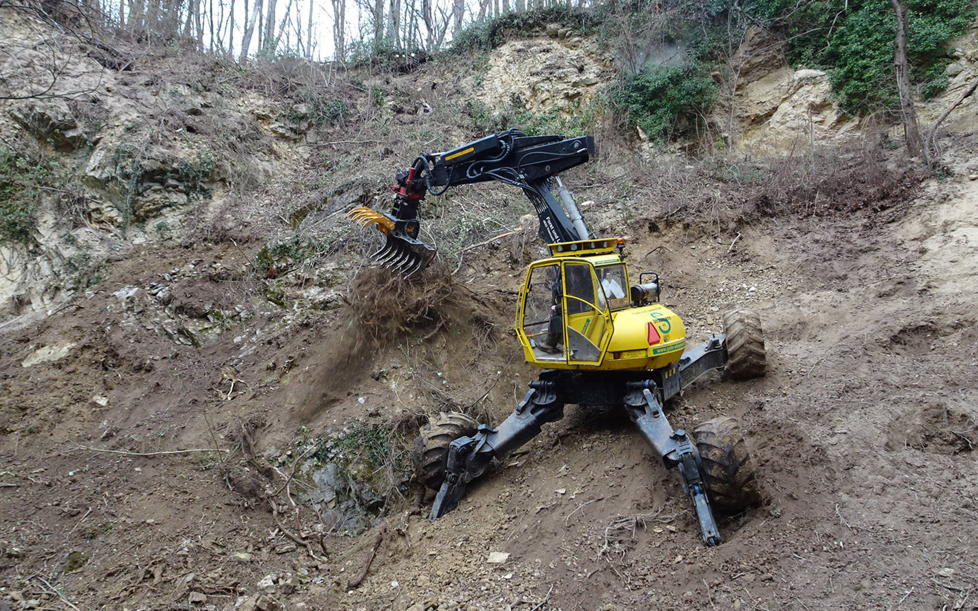 Schreitbagger im Horngraben (Riehen) © D. Rüetschi