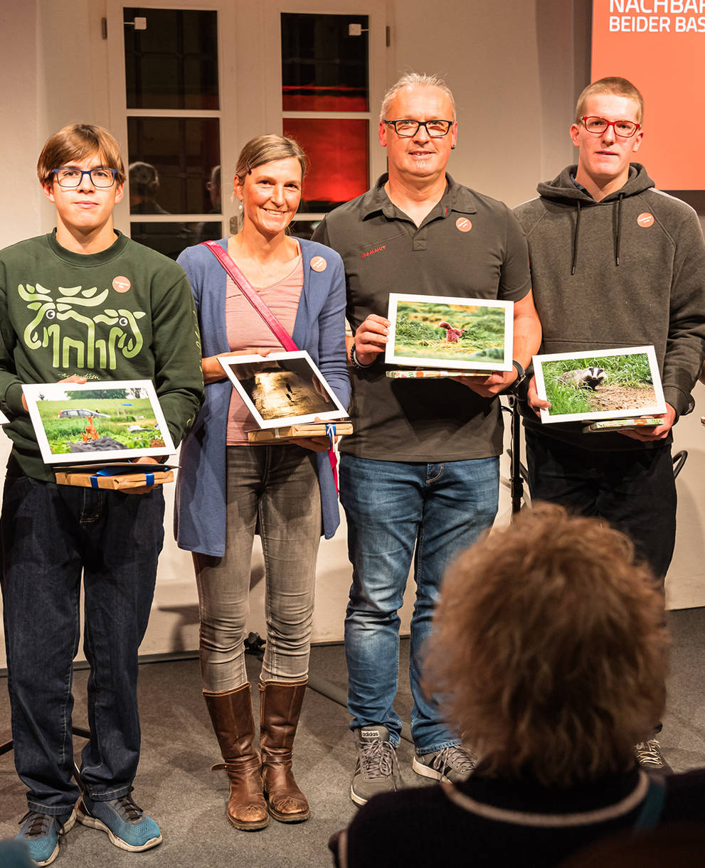 Gewinnerinnen und Gewinner des Fotowettbewerbes „Big5 beider Basel“ 2023